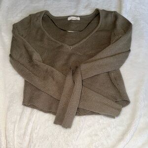 Never worn L. A. HEARTS cropped V-neck sweater
